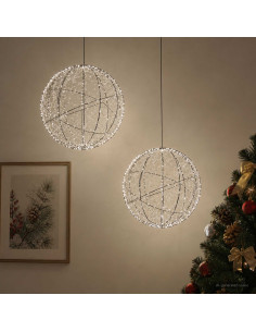 Luce a punta di Natale 2 pz 1000 LED Bianco freddo Ø 40 x 42 cm
