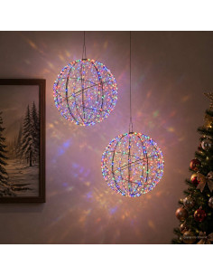 Luce a punta di Natale 2 pz 1500 LED Multicolore Ø 50 x 52 cm