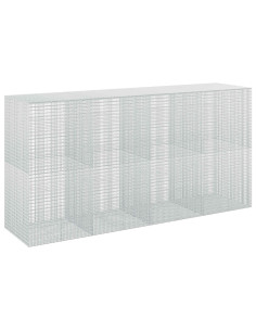 Gabione con Filo da 5 mm e Rete da 5x2,5 cm 400x100x200 cm 2