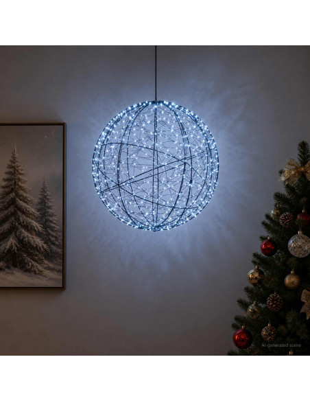Luce a punta di Natale 500 LED Bianco freddo Ø 40 x 42 cm