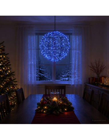 Luce a punta di Natale 300 LED Blu Ø 30 x 32 cm