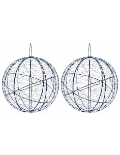 Luce a punta di Natale 2 pz 1000 LED Bianco freddo Ø 40 x 42 cm 2