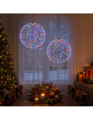 Luce a punta di Natale 2 pz 1500 LED Multicolore Ø 50 x 52 cm