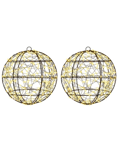 Luce a punta di Natale 2 pz 600 LED Bianco caldo Ø 30 x 32 cm
