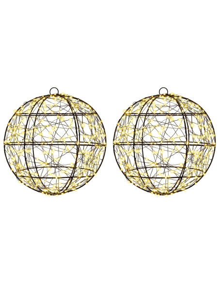 Luce a punta di Natale 2 pz 600 LED Bianco caldo Ø 30 x 32 cm