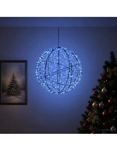 Luce a punta di Natale 500 LED Blu Ø 40 x 42 cm