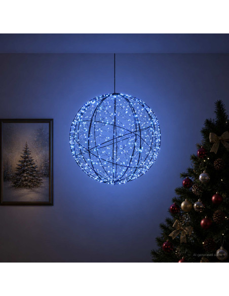 Luce a punta di Natale 500 LED Blu Ø 40 x 42 cm