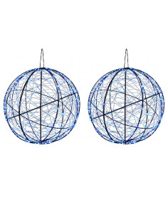Luce a punta di Natale 2 pz 1500 LED Blu Ø 50 x 52 cm 2