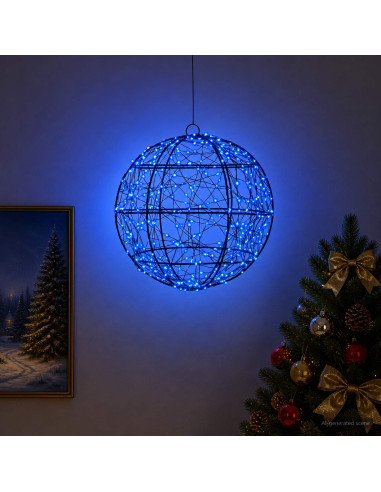 Luce a punta di Natale 300 LED Blu Ø 30 x 32 cm