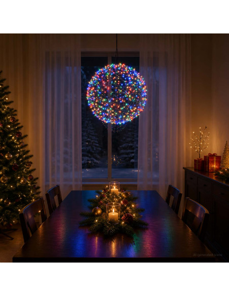 Luce a punta di Natale 750 LED Multicolore Ø 50 x 52 cm