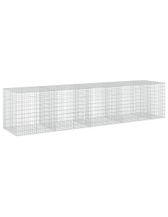 Gabione con Filo da 5 mm e Rete da 5x10 cm 450x100x100 cm 2