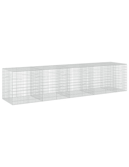 Gabione con Filo da 5 mm e Rete da 5x10 cm 450x100x100 cm