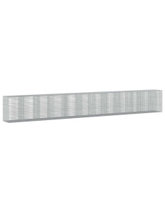 Gabione con filo da 5 mm e rete da 5x5 cm 1150x100x150 cm 2