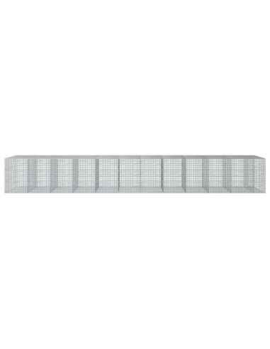 Gabione con filo da 5 mm e rete da 5x5 cm 1150x100x150 cm