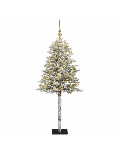Albero di Natale Artificiale con Palline 150 cm 150 LED