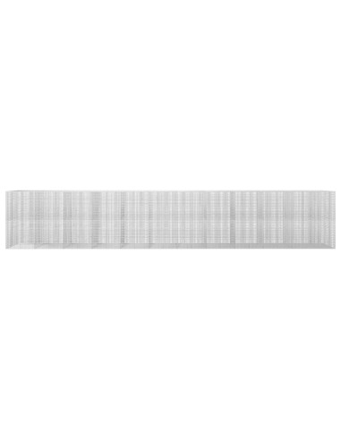Gabione con Filo da 5 mm e Rete da 5x2,5 cm 1150x50x200 cm