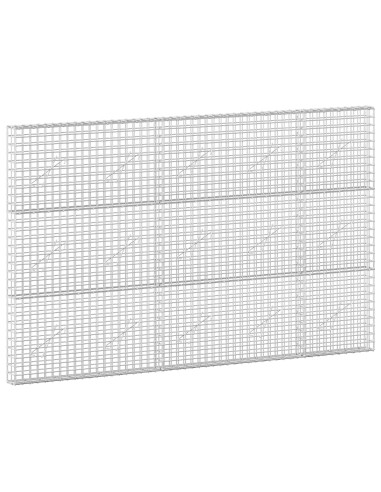 Gabione con filo da 5 mm e rete da 5x5 cm 250x10x150 cm