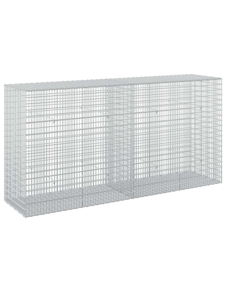 Gabione con Filo da 5 mm e Rete da 5x2,5 cm 200x50x100 cm
