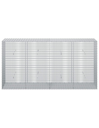 Gabione con Filo da 5 mm e Rete da 5x2,5 cm 200x50x100 cm