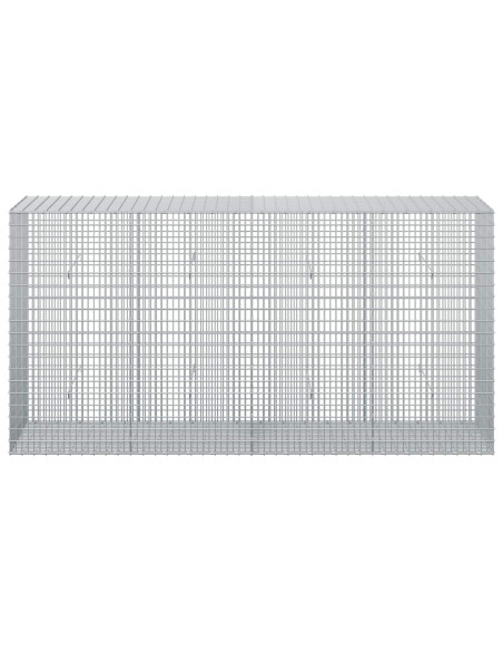 Gabione con Filo da 5 mm e Rete da 5x2,5 cm 200x50x100 cm