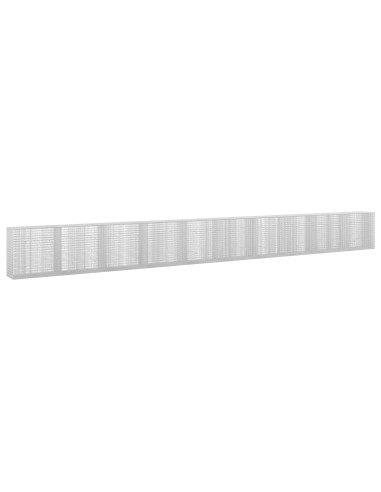 Gabione con Filo da 5 mm e Rete da 5x2,5 cm 1000x50x100 cm