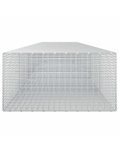Gabione con Filo da 5 mm e Rete da 5x2,5 cm 550x100x50 cm