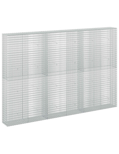 Gabione con Filo da 5 mm e Rete da 5x2,5 cm 300x30x200 cm