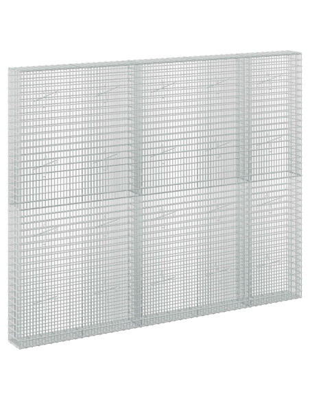 Gabione con Filo da 5 mm e Rete da 5x2,5 cm 250x20x200 cm