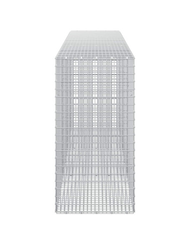Gabione con Filo da 5 mm e Rete da 5x2,5 cm 300x50x100 cm