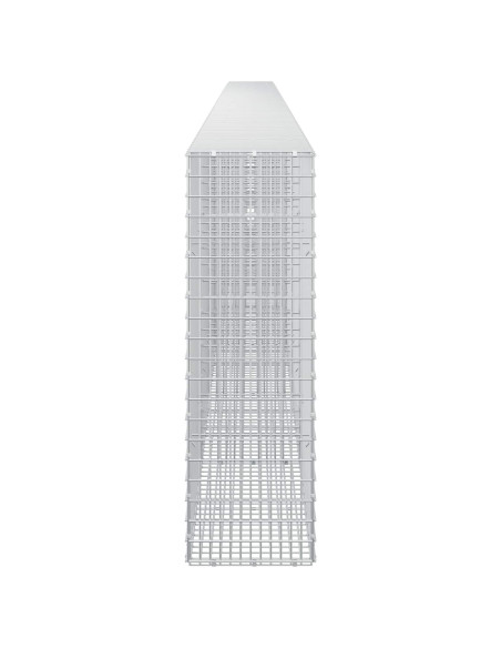 Gabione con Filo da 5 mm e Rete da 5x2,5 cm 750x30x100 cm