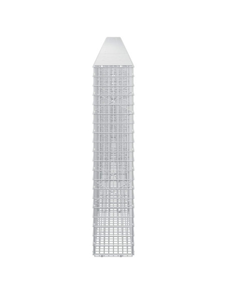 Gabione con Filo da 5 mm e Rete da 5x2,5 cm 800x20x100 cm