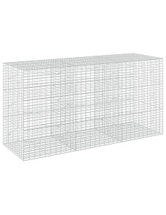 Gabione con Filo da 5 mm e Rete da 5x10 cm 300x100x150 cm 2
