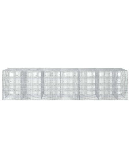 Gabione con filo da 5 mm e rete da 5x5 cm 650x100x150 cm