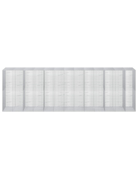 Gabione con filo da 5 mm e rete da 5x5 cm 650x100x200 cm