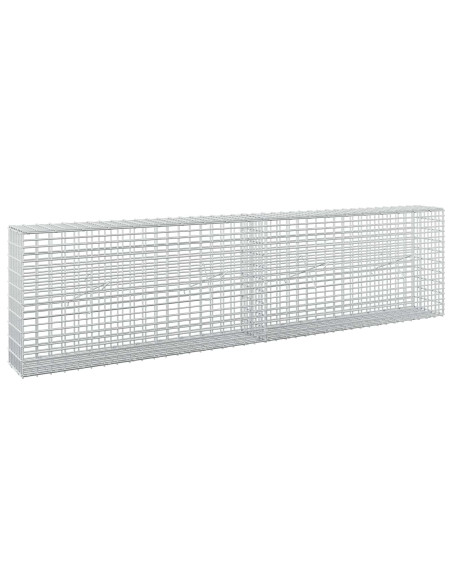 Gabione con Filo da 5 mm e Rete da 5x2,5 cm 200x20x50 cm