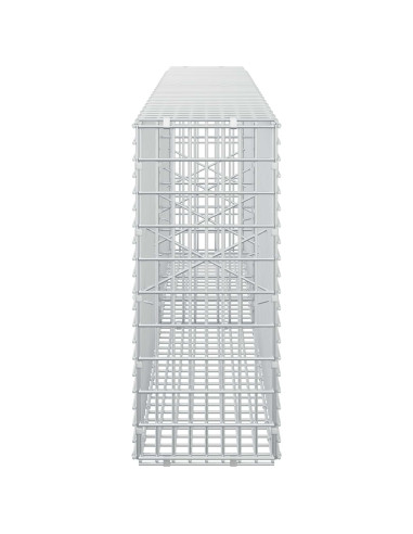 Gabione con Filo da 5 mm e Rete da 5x2,5 cm 200x20x50 cm