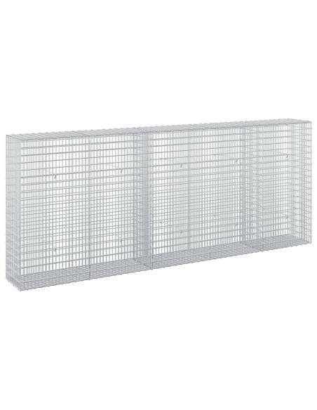 Gabione con Filo da 5 mm e Rete da 5x2,5 cm 250x30x100 cm