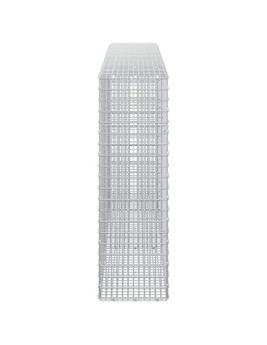 Gabione con Filo da 5 mm e Rete da 5x2,5 cm 250x30x100 cm