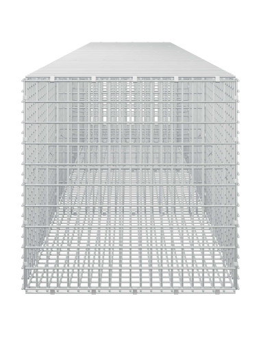 Gabione con Filo da 5 mm e Rete da 5x2,5 cm 400x50x50 cm