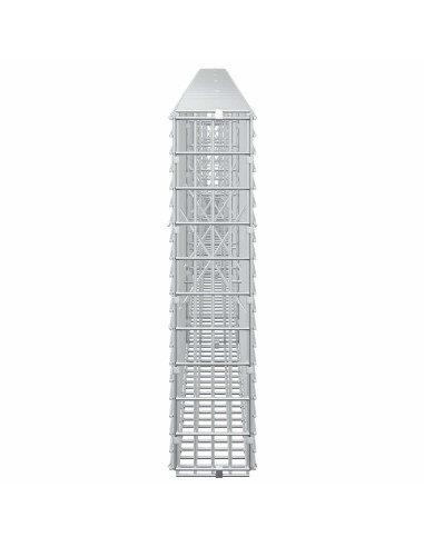 Gabione con Filo da 5 mm e Rete da 5x2,5 cm 450x10x50 cm