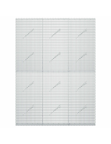 Gabione con Filo da 5 mm e Rete da 5x2,5 cm 150x10x200 cm