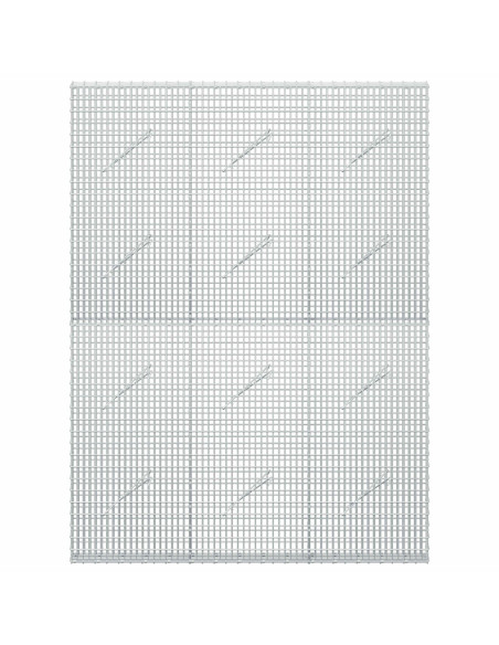 Gabione con Filo da 5 mm e Rete da 5x2,5 cm 150x10x200 cm