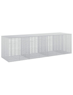 Gabione con Filo da 5 mm e Rete da 5x2,5 cm 350x100x100 cm 2