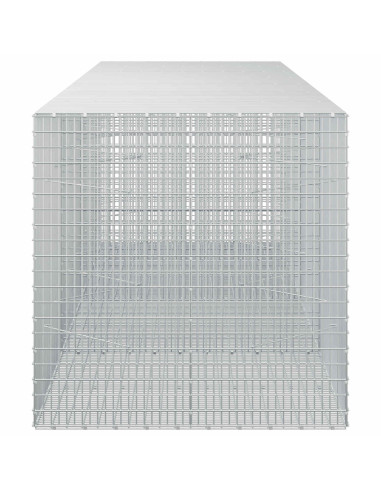 Gabione con Filo da 5 mm e Rete da 5x2,5 cm 350x100x100 cm