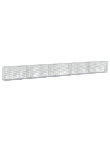 Gabione con Filo da 5 mm e Rete da 5x2,5 cm 500x30x50 cm