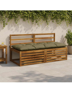 Cuscino per panchina VIANEN 100% Poliestere Verde Oliva