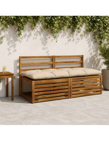 Cuscino per panchina VIANEN 100% Poliestere Crema
