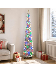 Albero di Natale LED pop-up con stella 180 cm 100 LED PET