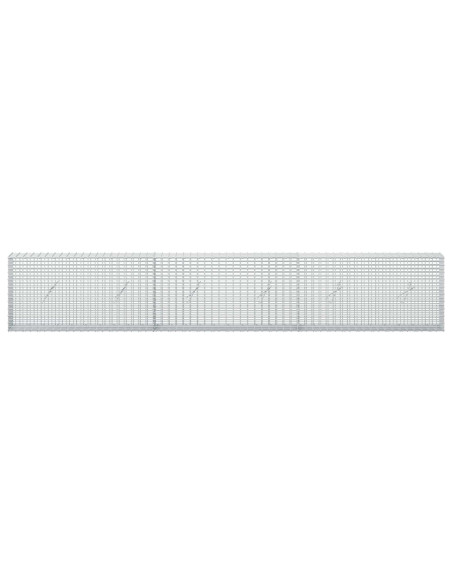 Gabione con Filo da 5 mm e Rete da 5x2,5 cm 300x20x50 cm
