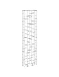 Gabione con filo da 5 mm e rete 10x10 cm 50x20x200 cm 2